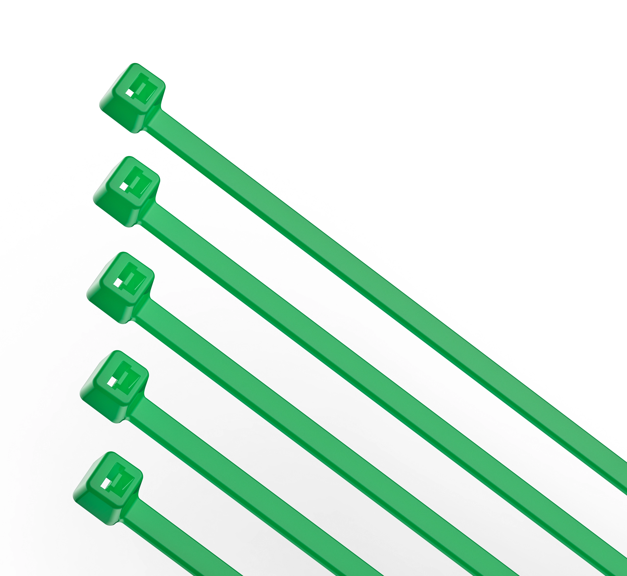 dark green zip ties