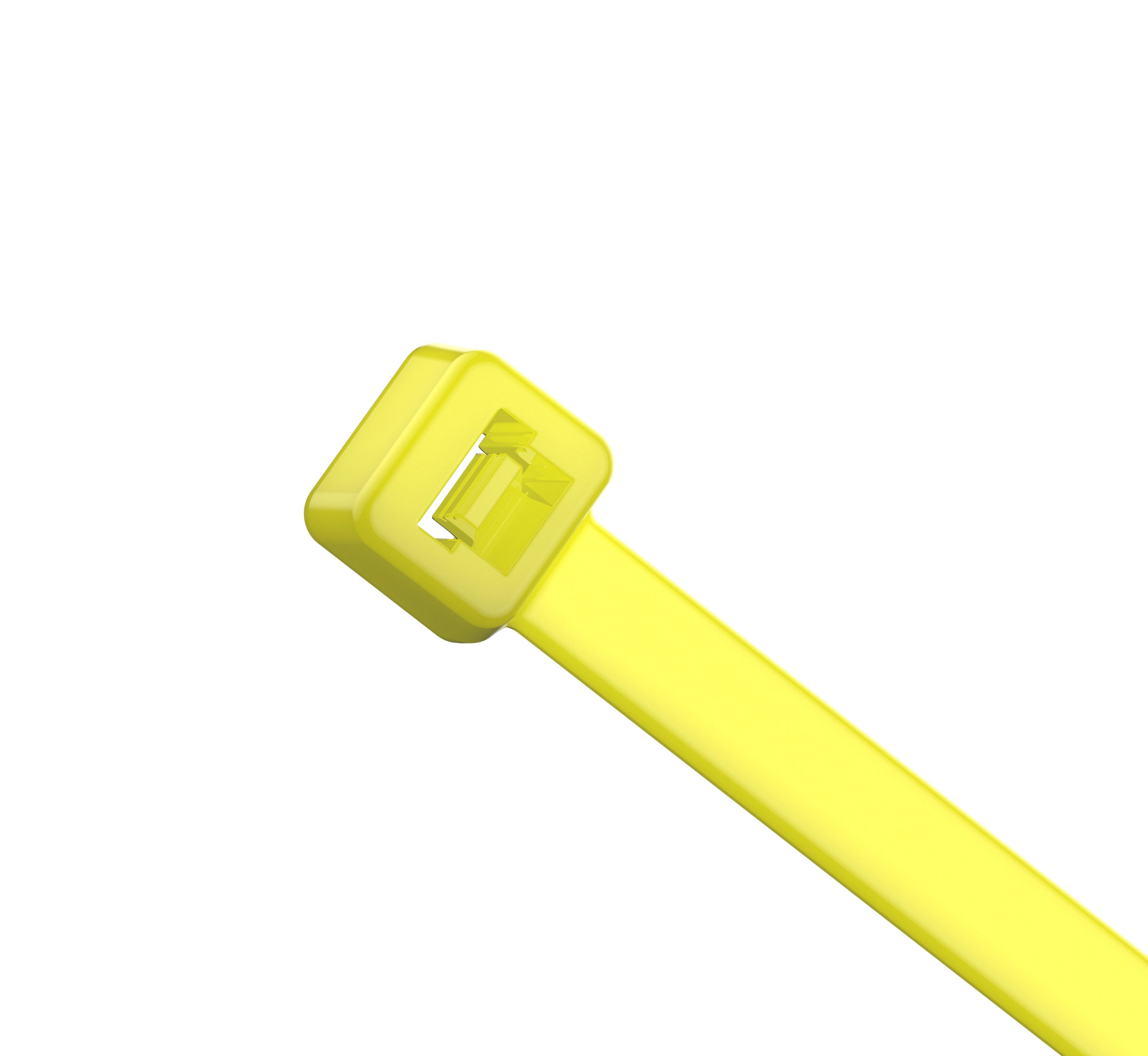 yellow cable tie detail