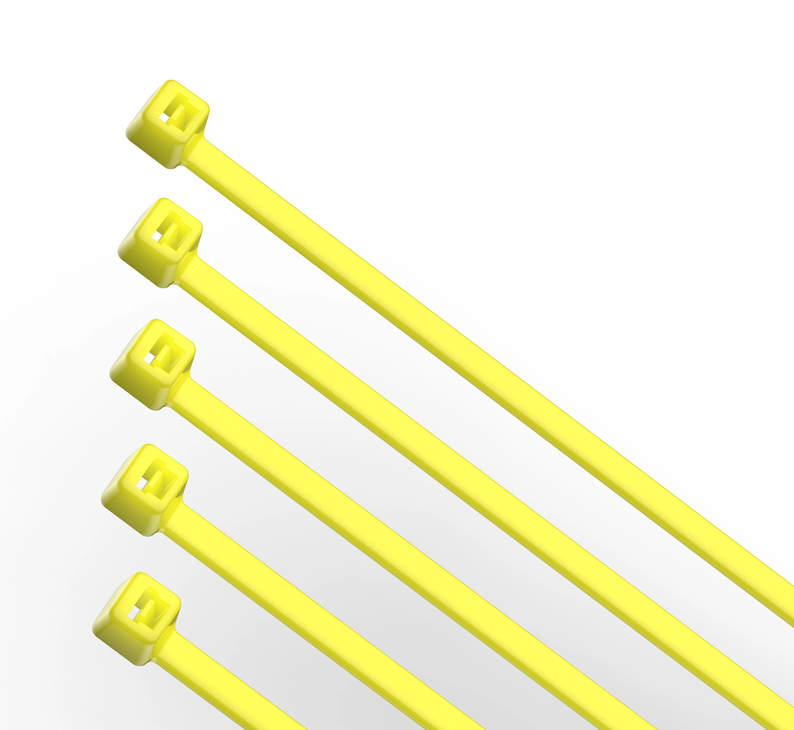 yellow zip ties